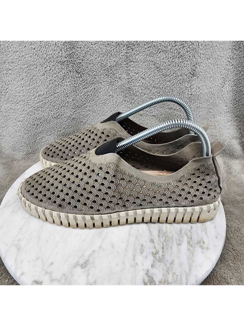 Ilse Jacobsen Shoes Womens Size EU 38 US 7.5 Gray Slip On Sneaker *Read*